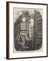 Ruins of the Fallen Houses in Pilgrim-Street, City-null-Framed Giclee Print