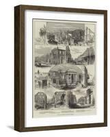 Ruins of the Fire at Kingston, Jamaica-Thomas Sulman-Framed Giclee Print