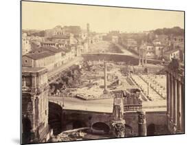 Ruins of the Forum in Rome/Pillars-null-Mounted Photographic Print