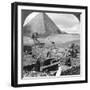 Ruins of the Granite Temple, the Sphinx and Great Pyramid, Egypt, 1905-Underwood & Underwood-Framed Photographic Print