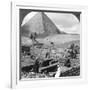 Ruins of the Granite Temple, the Sphinx and Great Pyramid, Egypt, 1905-Underwood & Underwood-Framed Photographic Print