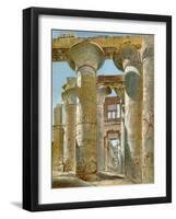 Ruins of the Great Temple at Karnak, Site of the City of Thebes in Ancient Egypt-null-Framed Giclee Print