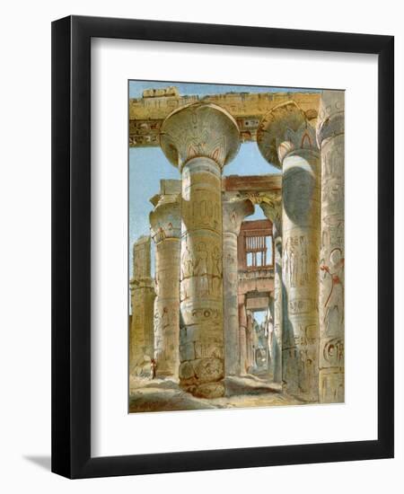 Ruins of the Great Temple at Karnak, Site of the City of Thebes in Ancient Egypt-null-Framed Premium Giclee Print