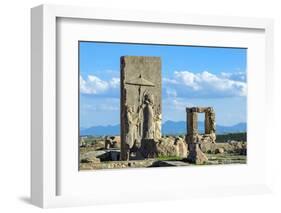 Ruins of the Hadish Palace, Persepolis, Fars Province, Islamic Republic of Iran, Middle East-G&M Therin-Weise-Framed Photographic Print