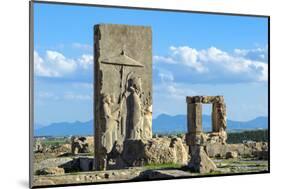 Ruins of the Hadish Palace, Persepolis, Fars Province, Islamic Republic of Iran, Middle East-G&M Therin-Weise-Mounted Photographic Print