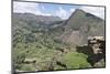 Ruins of the Inca archaeological site of Pisac near Cusco,  Peru, South America-Julio Etchart-Mounted Photographic Print