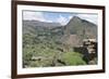 Ruins of the Inca archaeological site of Pisac near Cusco,  Peru, South America-Julio Etchart-Framed Photographic Print