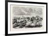 Ruins of the Labyrinth and its Pyramid, Egypt, 1879-null-Framed Premium Giclee Print