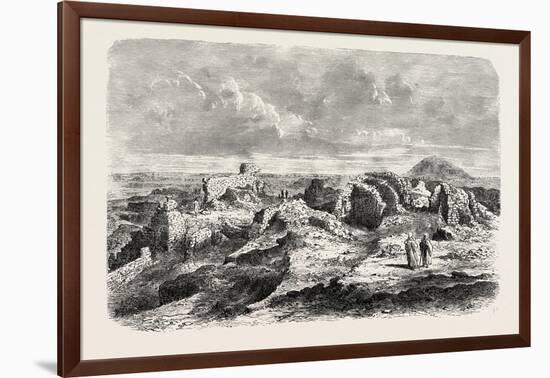 Ruins of the Labyrinth and its Pyramid, Egypt, 1879-null-Framed Giclee Print