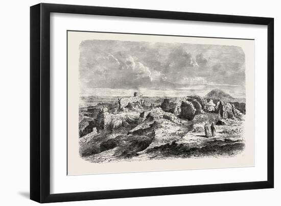 Ruins of the Labyrinth and its Pyramid, Egypt, 1879-null-Framed Giclee Print