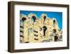 Ruins of the Largest Colosseum in in North Africa. El Jem,Tunisia. Unesco-perszing1982-Framed Photographic Print