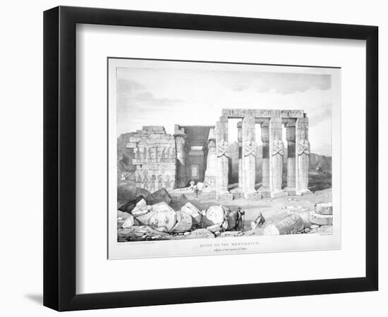 Ruins of the Memnonium at the Cemetery of Thebes, C1800-1870-George Barnard-Framed Giclee Print