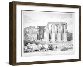 Ruins of the Memnonium at the Cemetery of Thebes, C1800-1870-George Barnard-Framed Giclee Print