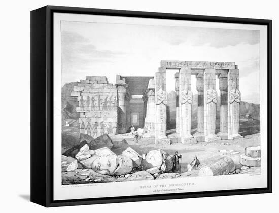 Ruins of the Memnonium at the Cemetery of Thebes, C1800-1870-George Barnard-Framed Stretched Canvas