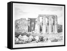 Ruins of the Memnonium at the Cemetery of Thebes, C1800-1870-George Barnard-Framed Stretched Canvas