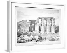 Ruins of the Memnonium at the Cemetery of Thebes, C1800-1870-George Barnard-Framed Giclee Print