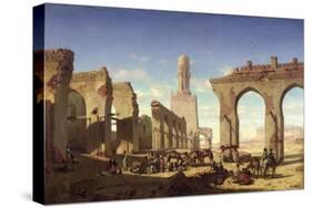 Ruins of the Mosque of the Caliph El Haken, Cairo, c.1840-Prosper Georges Antoine Marilhat-Stretched Canvas