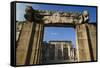 Ruins of the Old Synagogue in Capernaum by the Sea of Galilee, Israel, Middle East-Yadid Levy-Framed Stretched Canvas