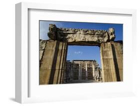 Ruins of the Old Synagogue in Capernaum by the Sea of Galilee, Israel, Middle East-Yadid Levy-Framed Photographic Print