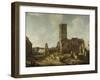 Ruins of the Old Town Hall of Amsterdam after the Fire of 7 July-Jan Abrahamsz. Beerstraten-Framed Art Print