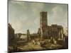 Ruins of the Old Town Hall of Amsterdam after the Fire of 7 July-Jan Abrahamsz. Beerstraten-Mounted Art Print