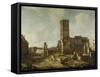 Ruins of the Old Town Hall of Amsterdam after the Fire of 7 July-Jan Abrahamsz. Beerstraten-Framed Stretched Canvas