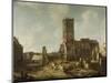 Ruins of the Old Town Hall of Amsterdam after the Fire of 7 July-Jan Abrahamsz. Beerstraten-Mounted Art Print
