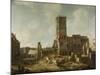 Ruins of the Old Town Hall of Amsterdam after the Fire of 7 July-Jan Abrahamsz. Beerstraten-Mounted Art Print