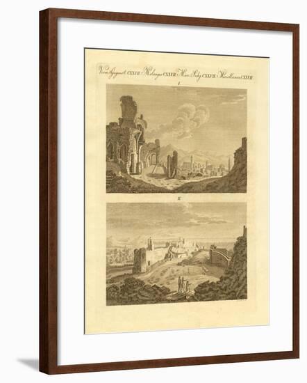 Ruins of the Old Town Sagunto in Spain-null-Framed Giclee Print