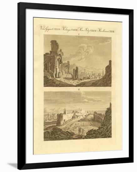 Ruins of the Old Town Sagunto in Spain-null-Framed Premium Giclee Print