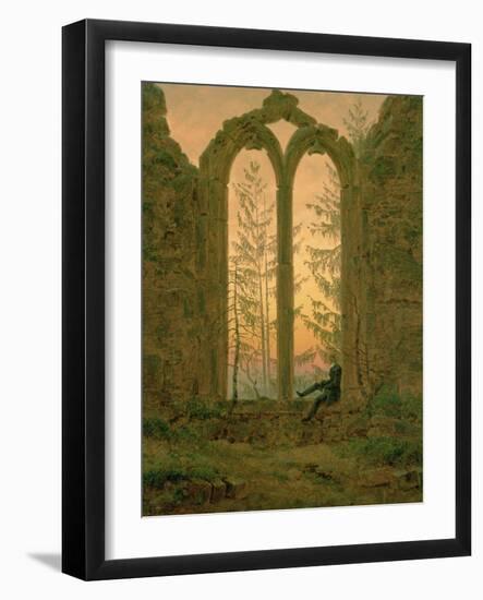 Ruins of the Oybin Monastery 1835-40-Caspar David Friedrich-Framed Giclee Print