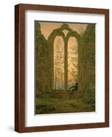 Ruins of the Oybin Monastery 1835-40-Caspar David Friedrich-Framed Giclee Print