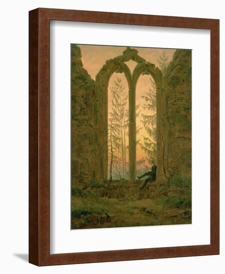 Ruins of the Oybin Monastery 1835-40-Caspar David Friedrich-Framed Giclee Print