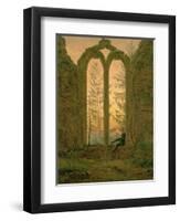 Ruins of the Oybin Monastery 1835-40-Caspar David Friedrich-Framed Giclee Print