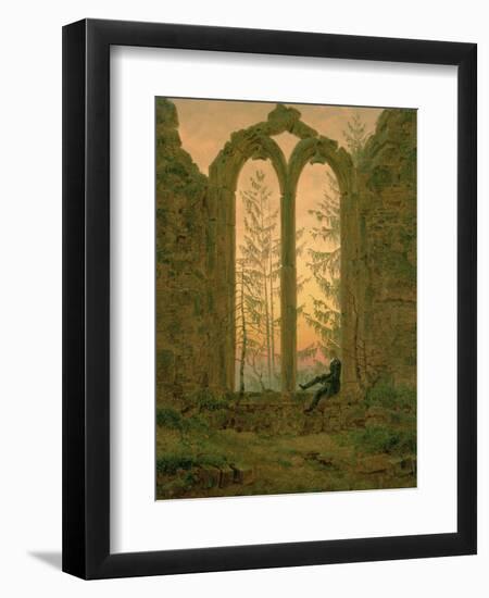 Ruins of the Oybin Monastery 1835-40-Caspar David Friedrich-Framed Giclee Print