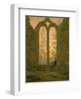 Ruins of the Oybin Monastery 1835-40-Caspar David Friedrich-Framed Giclee Print