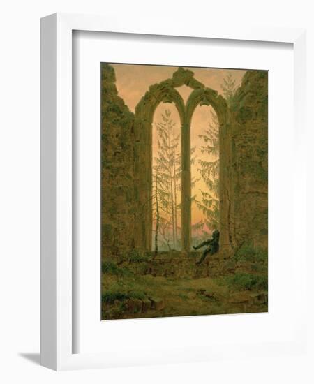 Ruins of the Oybin Monastery 1835-40-Caspar David Friedrich-Framed Giclee Print