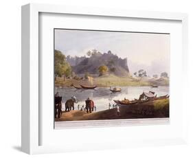 Ruins of the Port at Juanpore on the River Goomtee, 1824 (Colour Aquatint)-Henry Salt-Framed Giclee Print