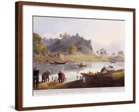 Ruins of the Port at Juanpore on the River Goomtee, 1824 (Colour Aquatint)-Henry Salt-Framed Giclee Print