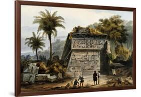 Ruins of the Pyramid of Xochicalco (Ruinas De La Piramide De Xochicalco)-Carl Nebel-Framed Giclee Print