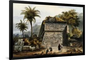 Ruins of the Pyramid of Xochicalco (Ruinas De La Piramide De Xochicalco)-Carl Nebel-Framed Giclee Print