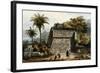 Ruins of the Pyramid of Xochicalco (Ruinas De La Piramide De Xochicalco)-Carl Nebel-Framed Giclee Print