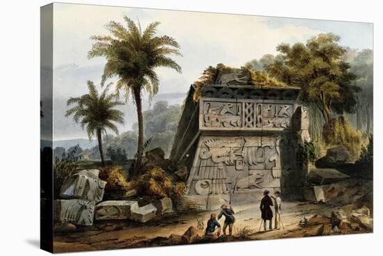 Ruins of the Pyramid of Xochicalco (Ruinas De La Piramide De Xochicalco)-Carl Nebel-Stretched Canvas