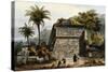 Ruins of the Pyramid of Xochicalco (Ruinas De La Piramide De Xochicalco)-Carl Nebel-Stretched Canvas