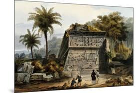 Ruins of the Pyramid of Xochicalco (Ruinas De La Piramide De Xochicalco)-Carl Nebel-Mounted Giclee Print