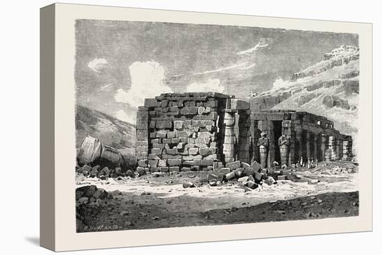 Ruins of the Ramesseum, Egypt, 1879-null-Stretched Canvas