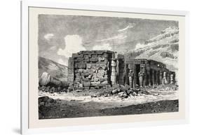 Ruins of the Ramesseum, Egypt, 1879-null-Framed Giclee Print