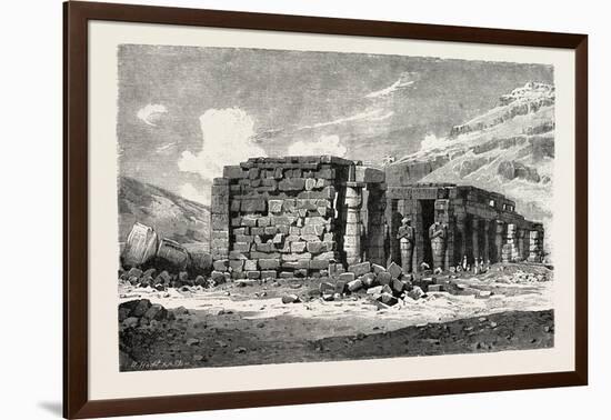 Ruins of the Ramesseum, Egypt, 1879-null-Framed Giclee Print