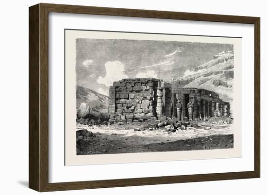 Ruins of the Ramesseum, Egypt, 1879-null-Framed Giclee Print