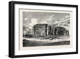 Ruins of the Ramesseum, Egypt, 1879-null-Framed Giclee Print